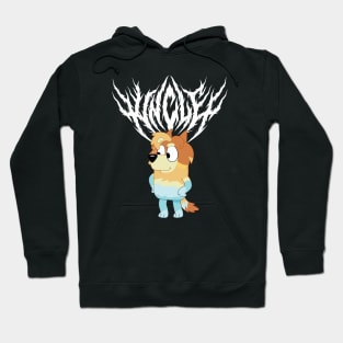 Black Metal Bluey Uncle Hoodie